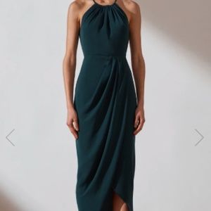 High Neck Ruched Dress - Size 8 (fits like 6)